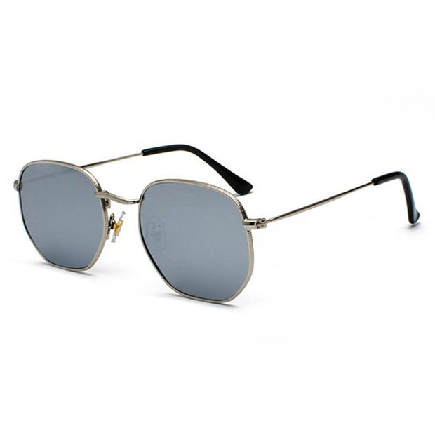 West Louis™ Polygon Retro Shades Metal Frame Sunglasses