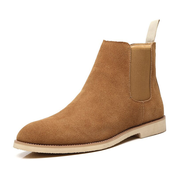 West Louis™ Classic Cow Suede Leather Chelsea Boots