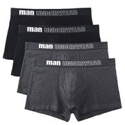 West Louis™ Men Cotton Soft Boxers Underwear 4Pcs