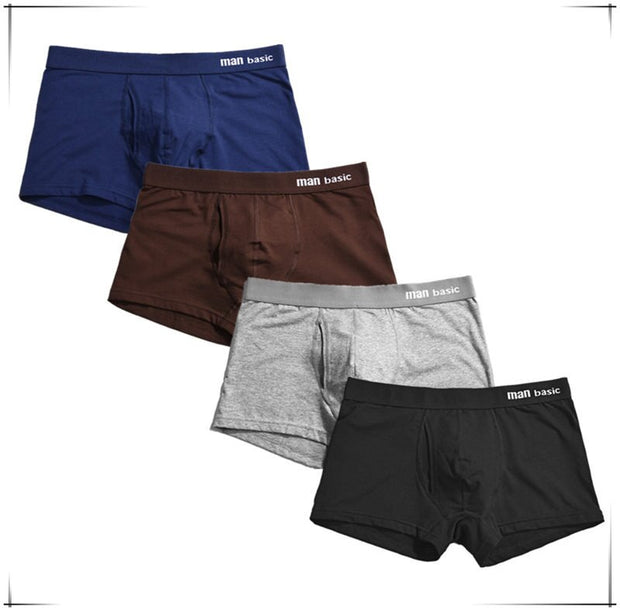 West Louis™ Comfy Cotton Sexy Boxers 4pcs