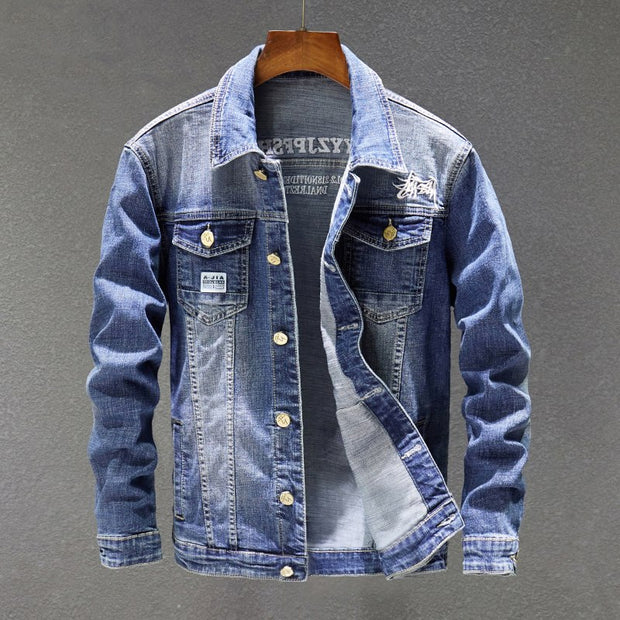 West Louis Trending Denim Jacket Blue / M | Male