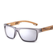 West Louis™ Brand Design Wood Frame Gradient Polarized Sunglasses