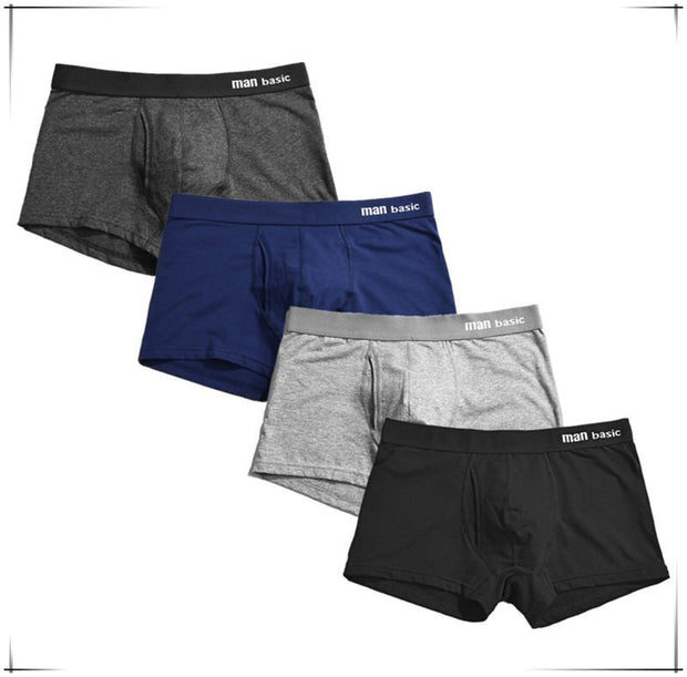 West Louis™ Comfy Cotton Sexy Boxers 4pcs