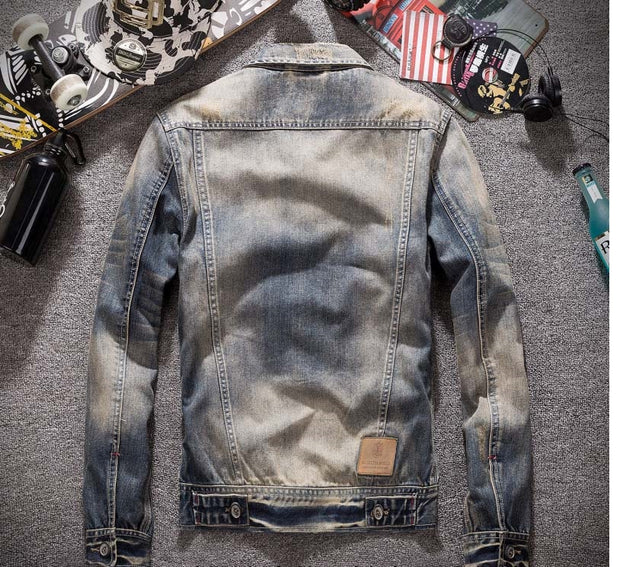 West Louis™ American Cowboy Denim Jacket