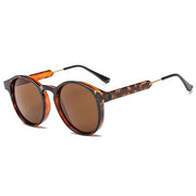 West Louis™ Retro Round Brand Design Transparent Sunglasses