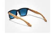 West Louis™ Wooden Frame Mirror Flat Lens Eyewear Sunglasses