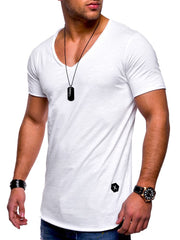 West Louis™ Deep V-Neck Brand T-Shirt