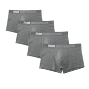 West Louis™ Men Breathable Trunk Cotton Underwear 4Pcs Pack