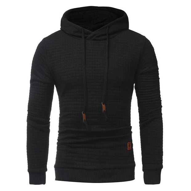 West Louis™ Autumn Solid Color Hoodie Black / L - West Louis