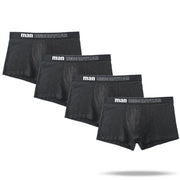 West Louis™ Men Breathable Trunk Cotton Underwear 4Pcs Pack