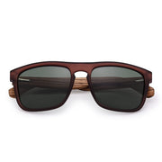 West Louis™ Designer Natural Bamboo Polarized Men Shades Sunglasses
