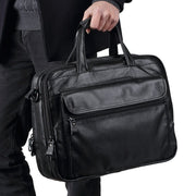 West Louis™ Genuine Leather 15.6" Laptop Business Briefcase