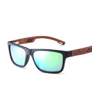 West Louis™ Brand Design Wood Frame Gradient Polarized Sunglasses