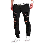 West Louis™ Designer Ripped Slim Jeans black / M - West Louis