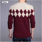 West Louis™ Diamonds Pattern V-Neck Knitted Pullover