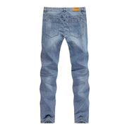 West Louis™ Men Business Casual Straight Denim Jeans