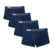 West Louis™ Men Breathable Trunk Cotton Underwear 4Pcs Pack