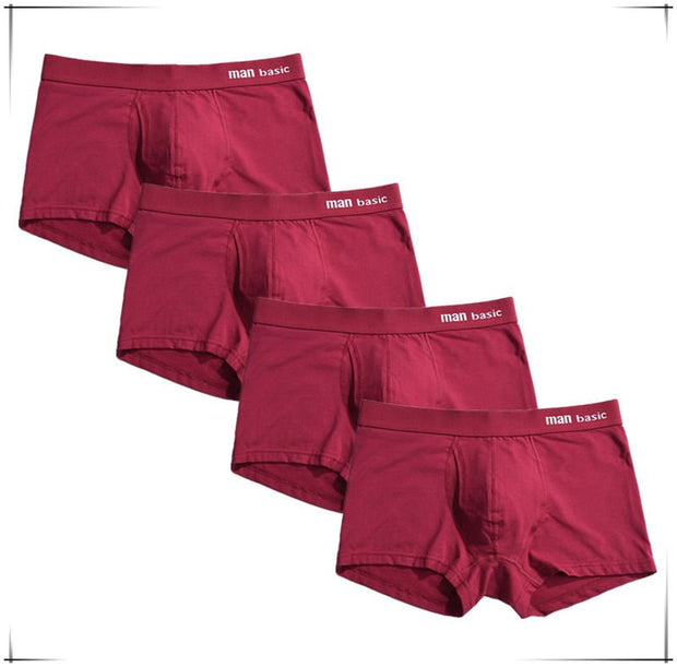 West Louis™ Comfy Cotton Sexy Boxers 4pcs