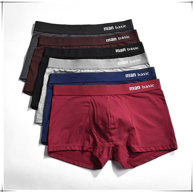 West Louis™ Comfy Cotton Sexy Boxers 4pcs