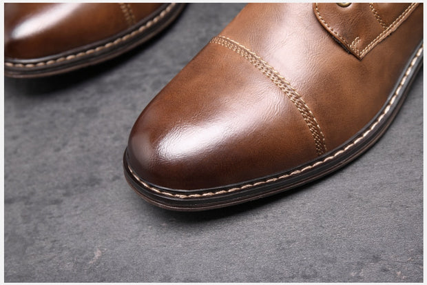 West Louis™ Vintage Business Dress Leather Boots