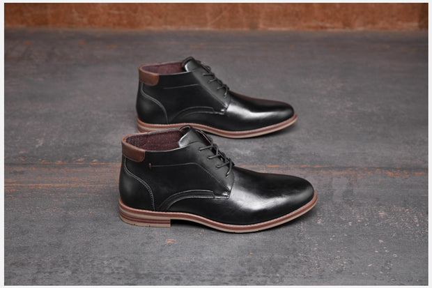 West Louis™ Luxury Handmade Leather Business-Men Chukka Boots