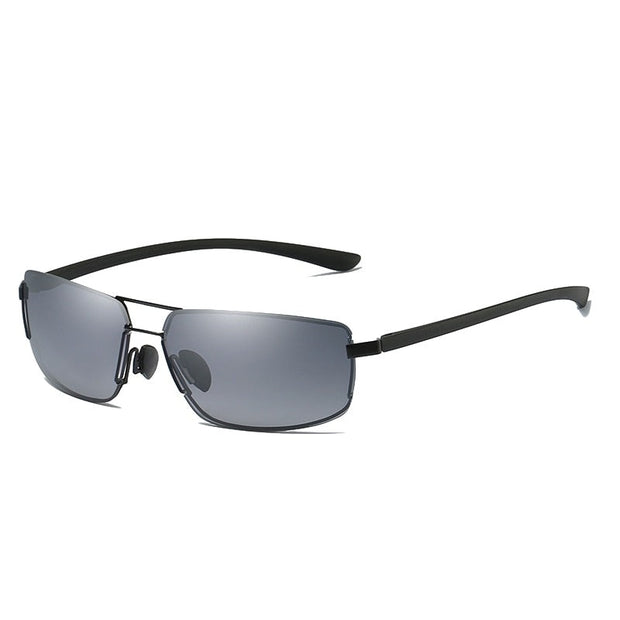 West Louis™ Brand Designer Rectangle Men Polarized Sunglasses