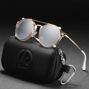West Louis™ Fashion Retro Round Glasses Luxury Sunglasses