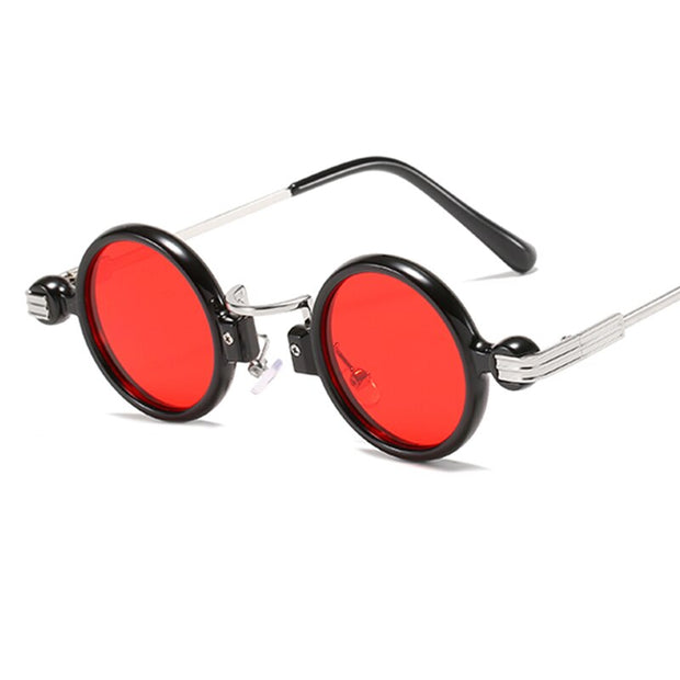 West Louis™ Vintage Round Small Mirror Luxury Designer Sunglasses