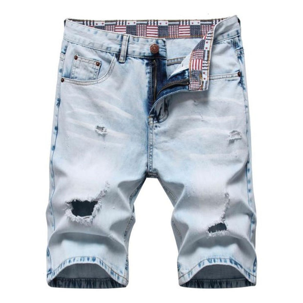 West Louis™ Ripped Bermuda Fashion Cotton Jeans Shorts