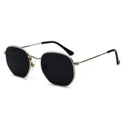 West Louis™ Polygon Retro Shades Metal Frame Sunglasses