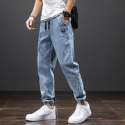 West Louis™ Men Streetwear Denim Jogger Pants