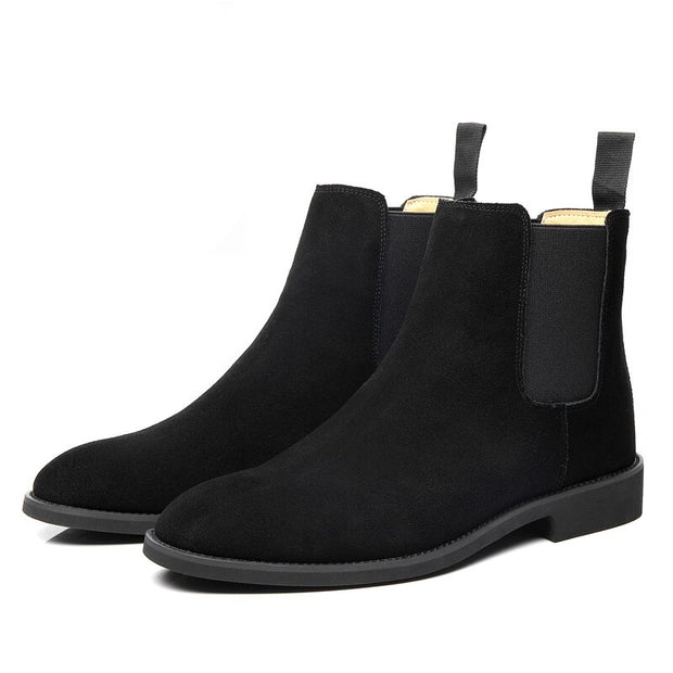 West Louis™ Classic Cow Suede Leather Chelsea Boots