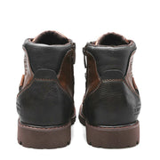 West Louis™ Designer Leather Outdoor Ankle Boots