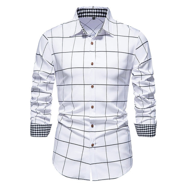 West Louis™ Designer Button Up Business Dress Shirt