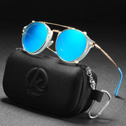 West Louis™ Fashion Retro Round Glasses Luxury Sunglasses