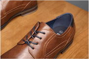 West Louis™ Luxury Leather Business-man Oxford Shoes