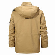 West Louis™ Casual Outwear Men Fleece Warm Hooded Coat