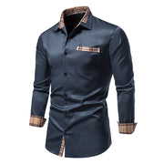 West Louis™ Button Up Business-Men Office Dress Shirt