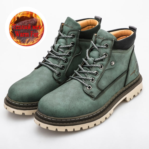 West Louis™ Warm Fur Snow Outdoor Leather Boots