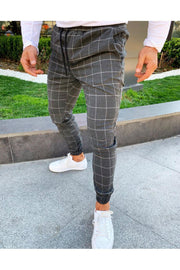 West Louis™ UK Style Plaid Joggers Pants