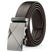 West Louis™ Automatic Buckle Leather Business Belt