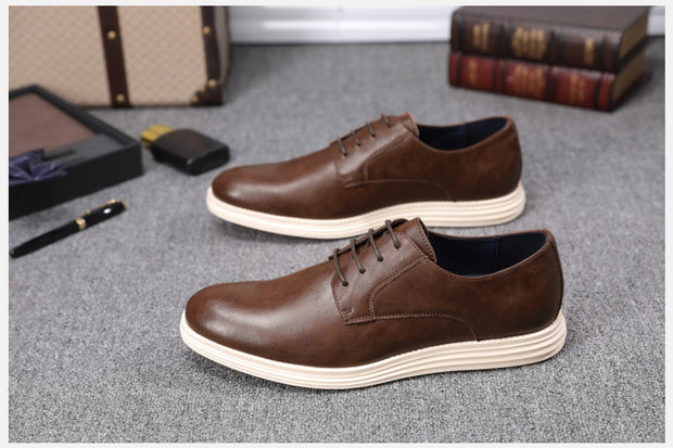 West Louis™ Casual Genuine Leather Business Elegant Shoes