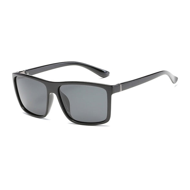 West Louis™ Classic Square Polarized Plastic Men Sunglasses