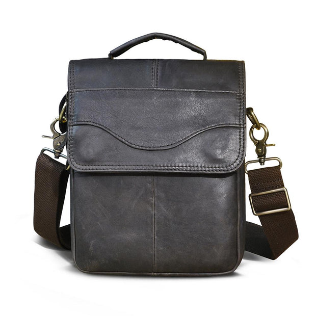 West Louis™ Casual Design Tablet Size Leather Crossbody Bag