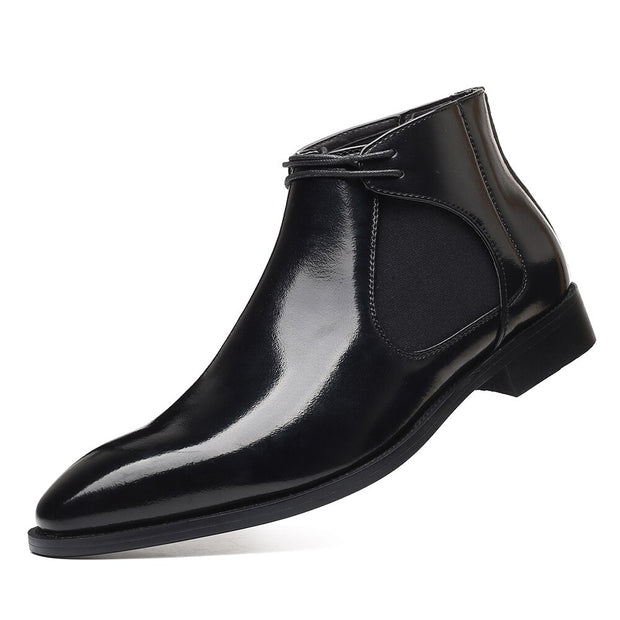 West Louis™ Business Elegant Leather Pointed Chukka Shoes