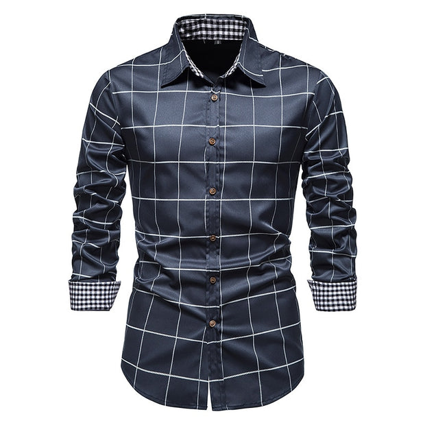 West Louis™ Designer Button Up Business Dress Shirt