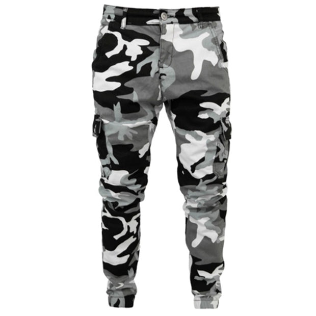 West Louis™ Gray Style Camouflage Cargo  Military Joggers Pants