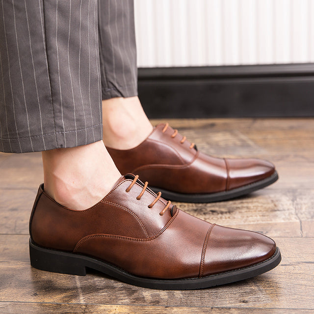 West Louis Luxury Business Oxford Leather Shoes Brown / 6.5 | male West Louis Luxury Business Oxford Leather Shoes Brown / 6.5 | male