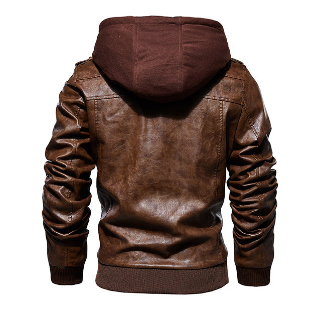 Jent Louis Leather Hooded Jacket Mサイズ Mens Fashion 【公式通販】