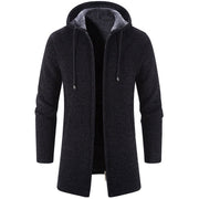 West Louis™ Warm Knitted Cashmere Hooded Sweater Cardigan